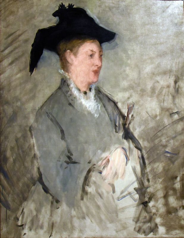 Edouard Manet 1873 Madame Edouard Manet Suzanne Leenhoff From New York Metropolitan Museum Of Art At New York Met Breuer Unfinished